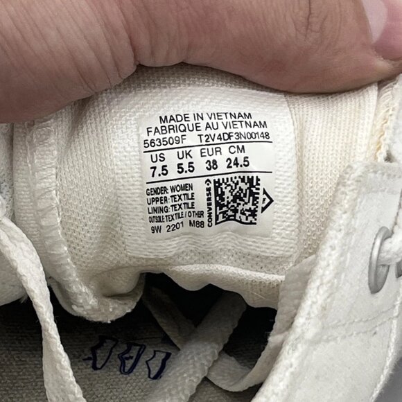 Converse Chuck Taylor All Star Madison Women's Low Top Shoes White Size 7.5 US - Picture 8 of 9